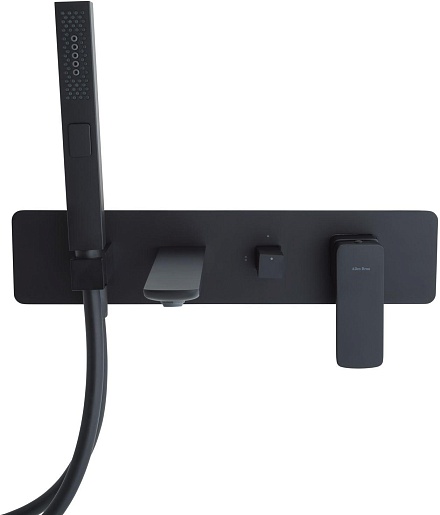 Allen Brau Смеситель для ванны с душем Infinity 5.21007-31 (с внутренней частью) черный матовый – фотография-12